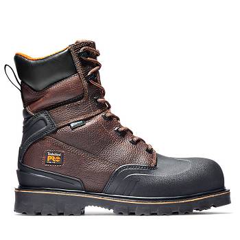 Timberland Férfi PRO Rigmaster 8" Steel Toe Munkavédelmi Bakancs Barna